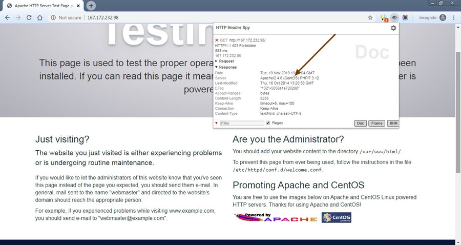 Apache/2.4.6 (CentOS) PHP/7.3.12