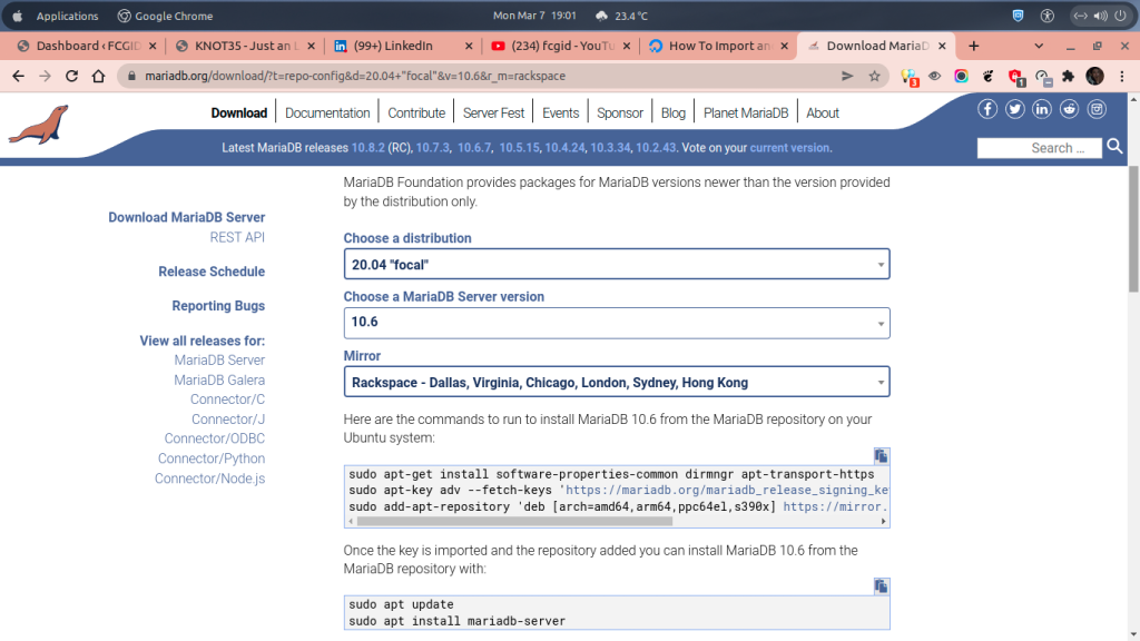 MariaDB Software Repository Package