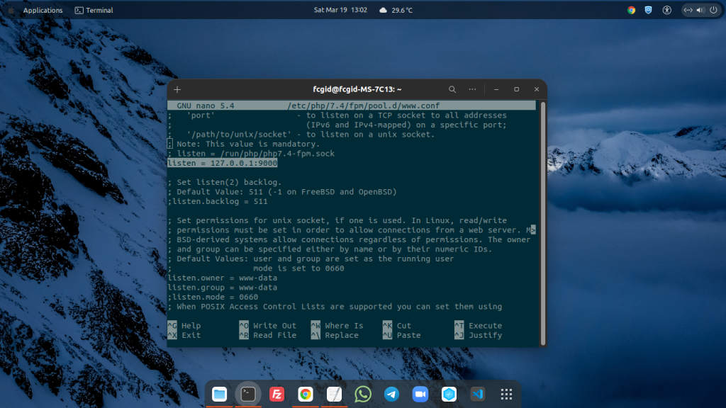 PHP7.4-FPM "www.conf" Debian 11 (bullseye) PHP7.4-FPM "www.conf" Debian 11 (bullseye)