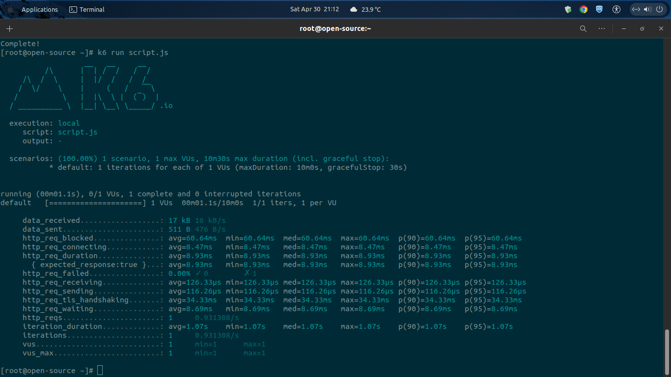 Installing Grafana K6 on Rocky Linux 8.5