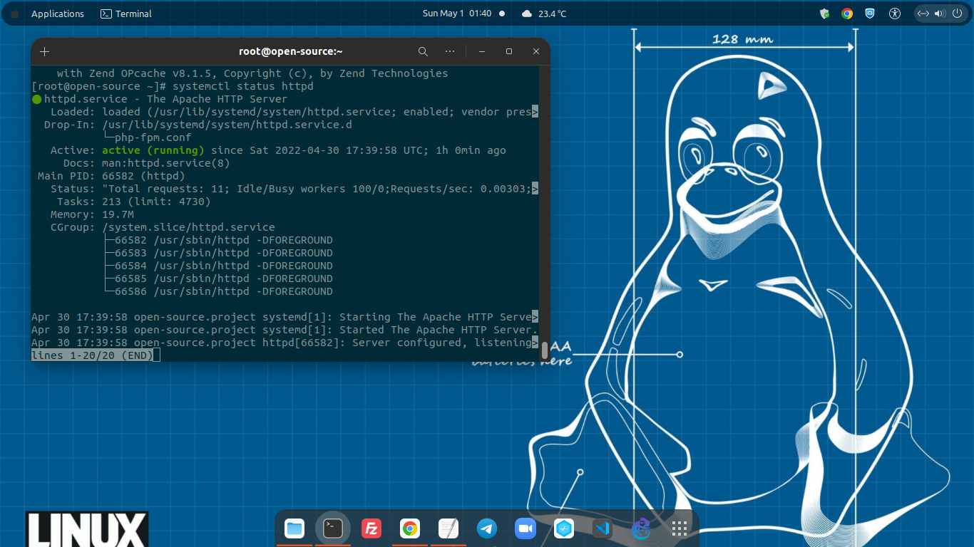 Installing Apache, MariaDB 10.6 and PHP 8.1 on Rocky Linux 8.5