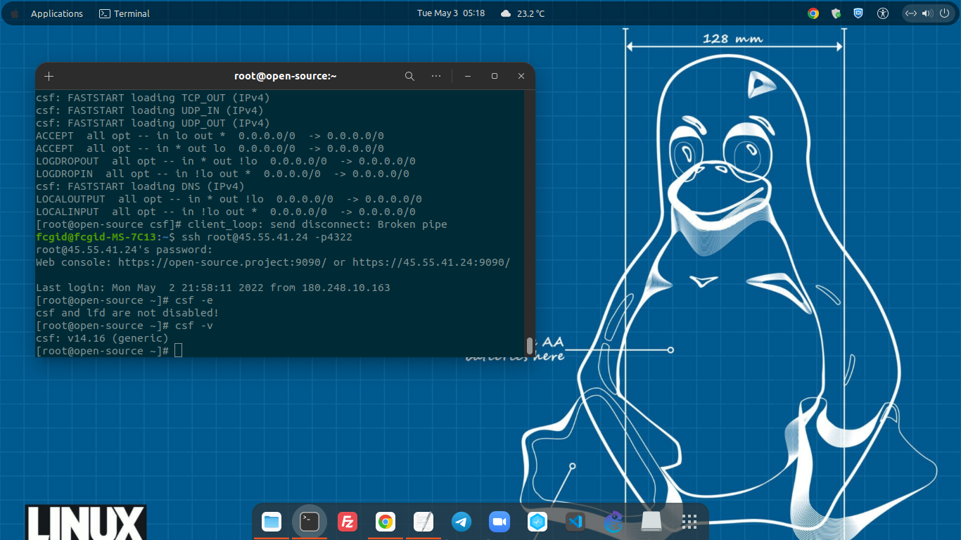 Installing CSF & LFD Suites on Rocky Linux 8.5 (Green Obsidian)