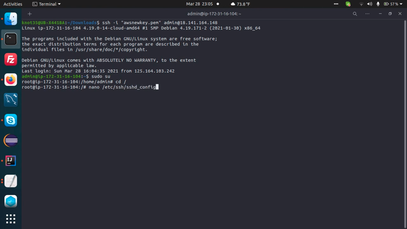 Enabling SSH Root Access & SUDO Privileges on AWS EC2 Instance