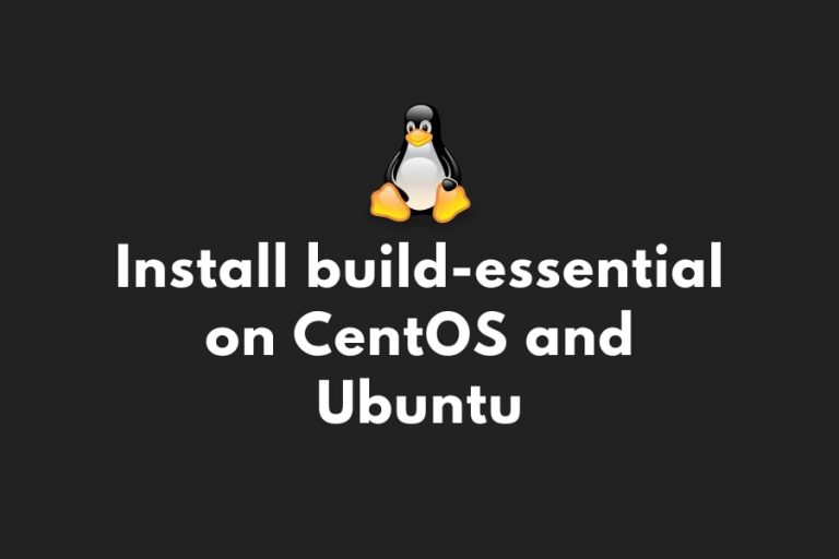 Installing build-essential in Ubuntu or CentOS