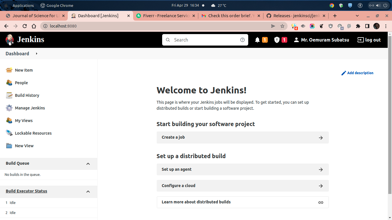Installing Jenkins on Ubuntu 20.04 LTS (Focal Fossa)