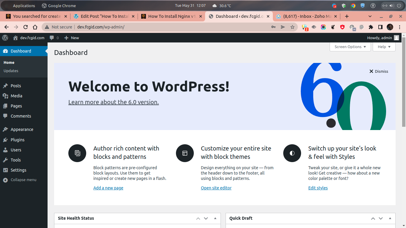 How To Install WordPress on NGINX running CentOS Stream 9