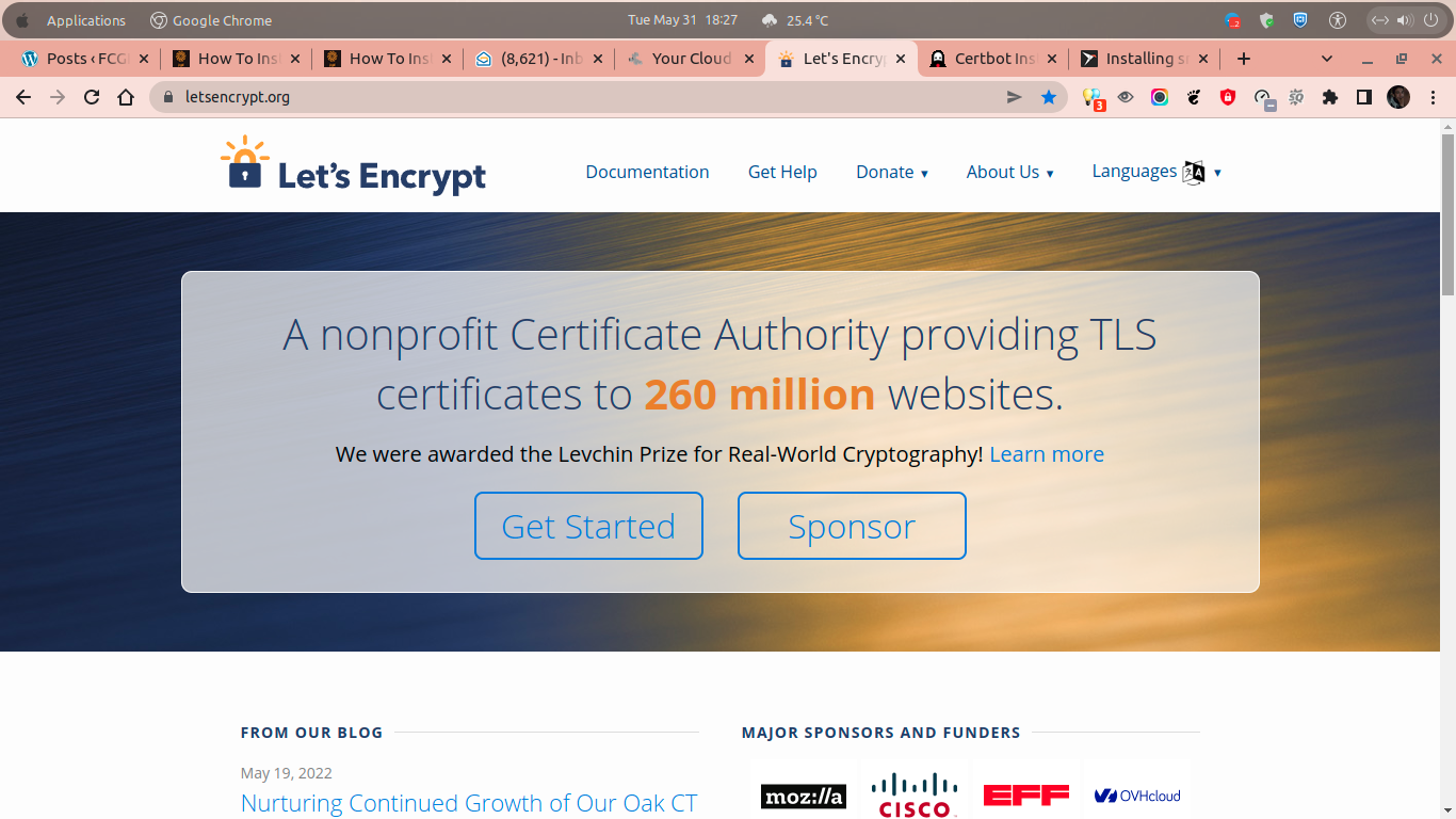 Let's Encrypt Certificate SSL