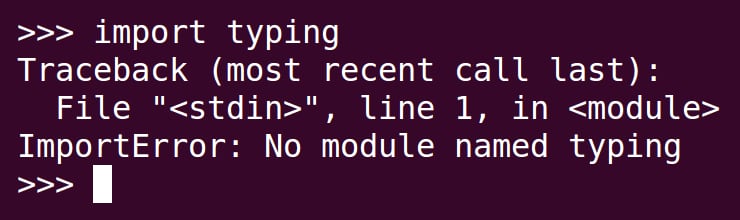The error you get in pip.