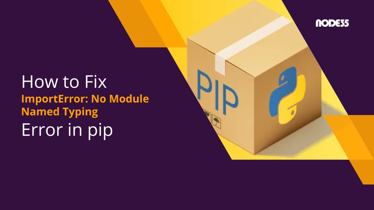 Find out what really caused "ImportError: No Module Named Typing" error in pip and how to fix it.